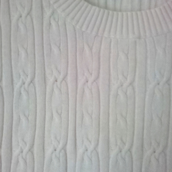 Croft & Barrow pastel pink cable knit sweater vest size XL - Picture 4 of 5